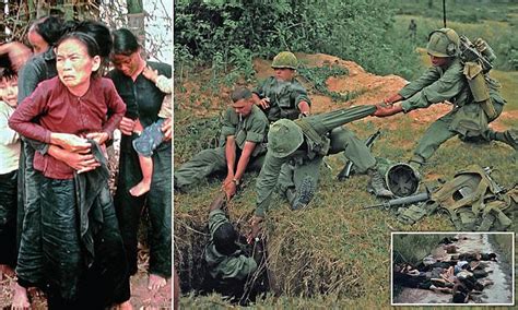 Alpha Company, the lead regiment, was pinned down and the two companies were outnumbered 10 to 1. . Vietnam war footage gore